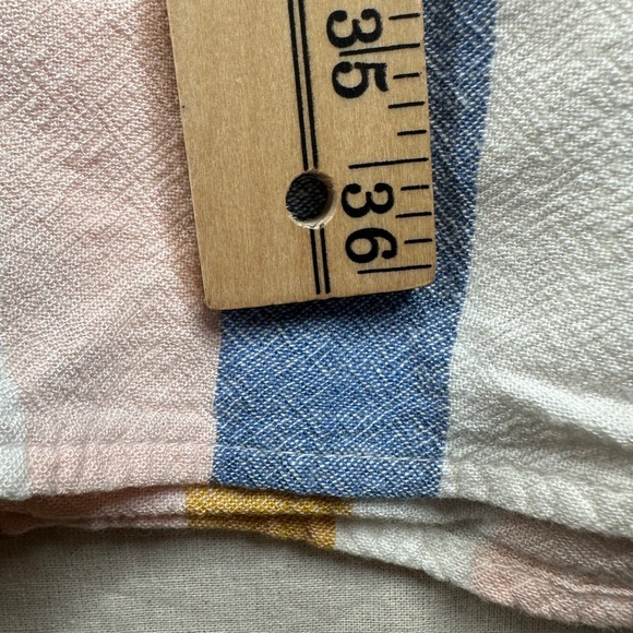 Cloth & Stone Anthropologie Linen Blend Striped Halter Neck Dress size Medium - Picture 6 of 6